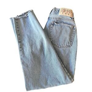 Vintage Esprit Jeans High Waist Light Wash 90’s Y2K Size 11/12 12 Tapered Leg